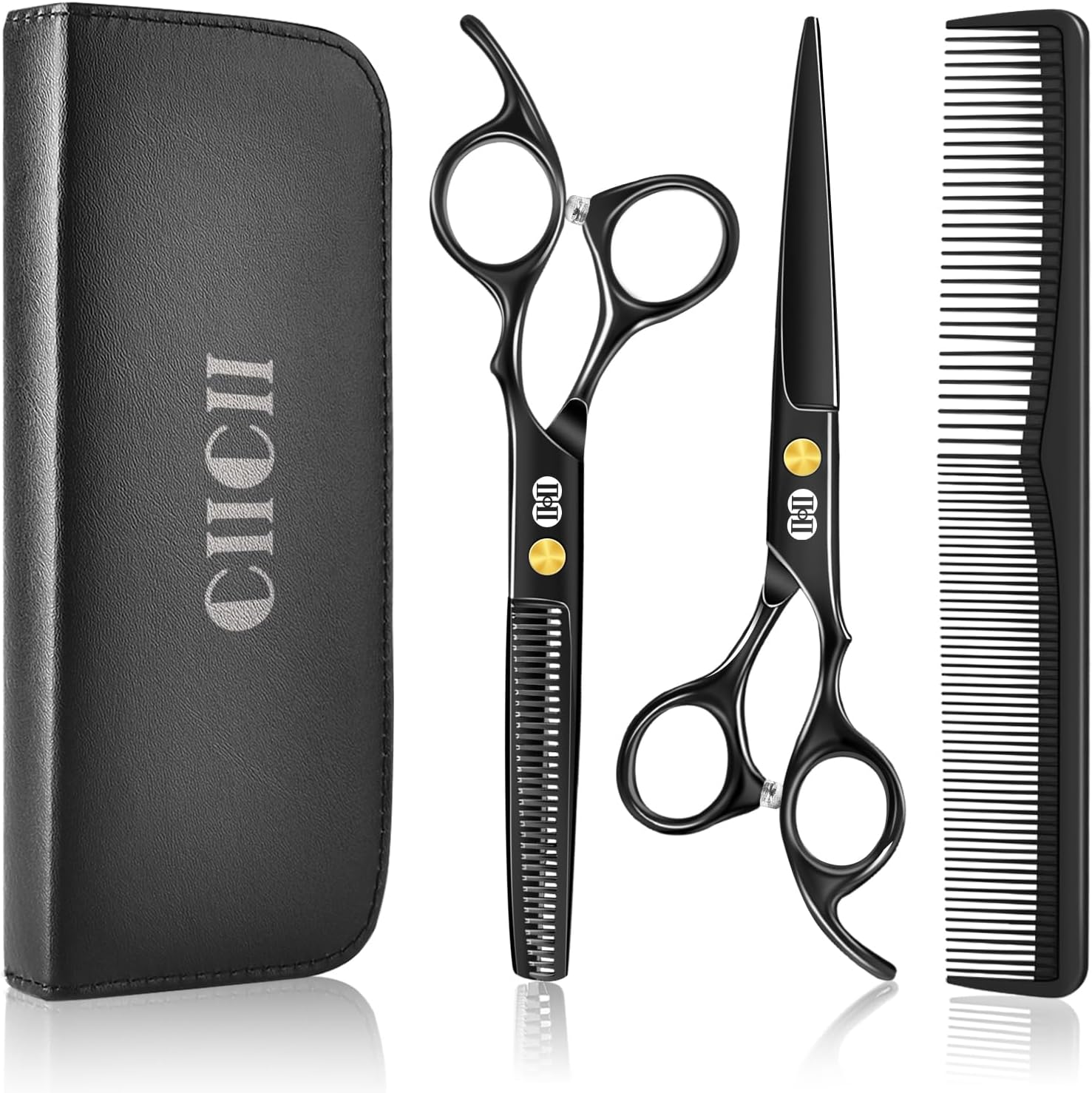 CIICII Kit de Tijeras de Corte de Pelo, Set Profesional de Tijeras...