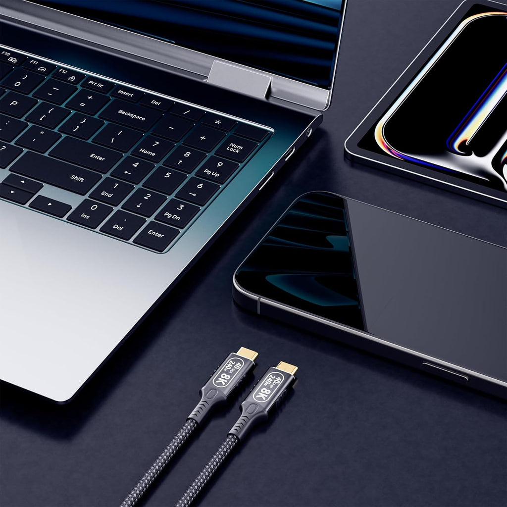 Cable largo USB C a USB C de 6.6 pies\/2M compatible con Thunderbol...