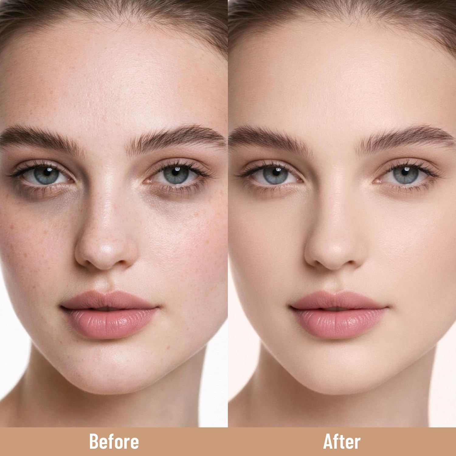 UCANBE Base líquida y corrector 2 en 1, juego de maquillaje de base...