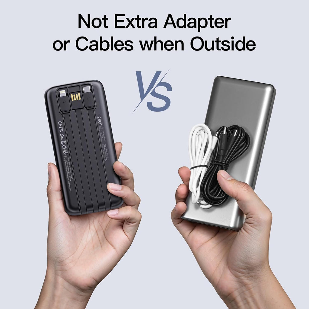 Paquete de 2 cargadores portátiles 2026 de 10000 mAh con cables int...