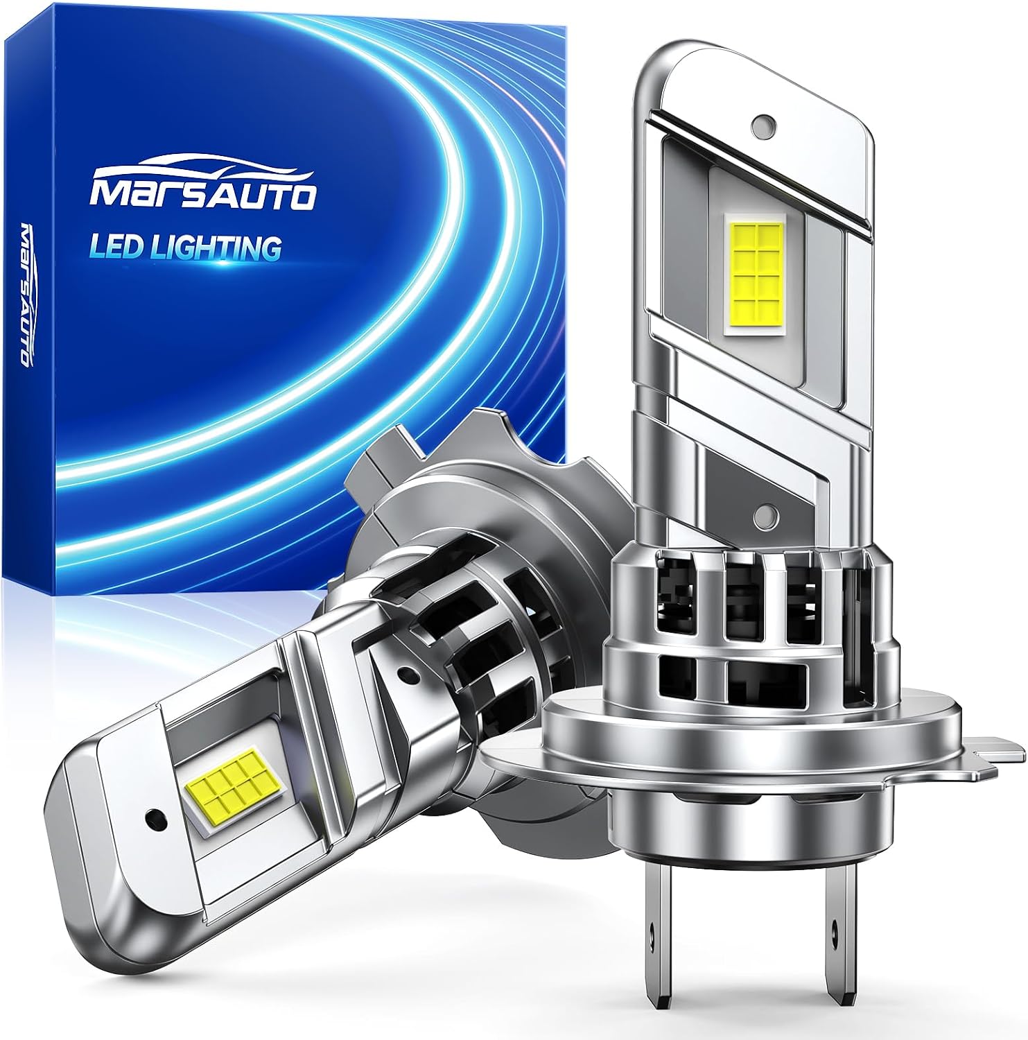 Marsauto Bombillas LED H7 de la serie M2P, bombillas H7 de tamaño m...
