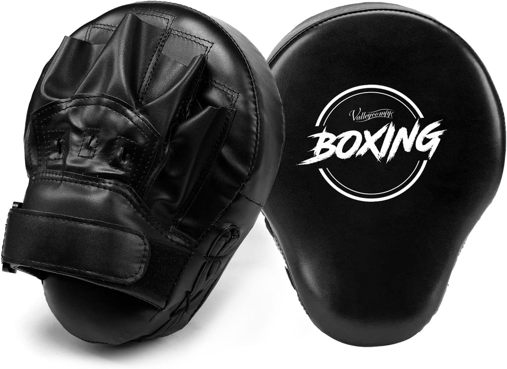 Valleycomfy - Manoplas de boxeo curvadas de piel sintética para ent...