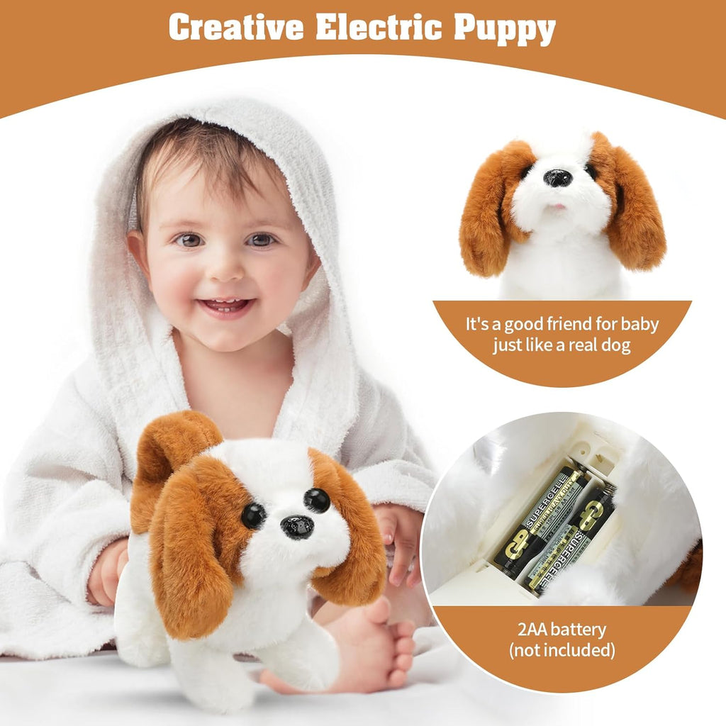 KSABVAIA Peluche de San Bernardo de juguete electrónico interactivo...