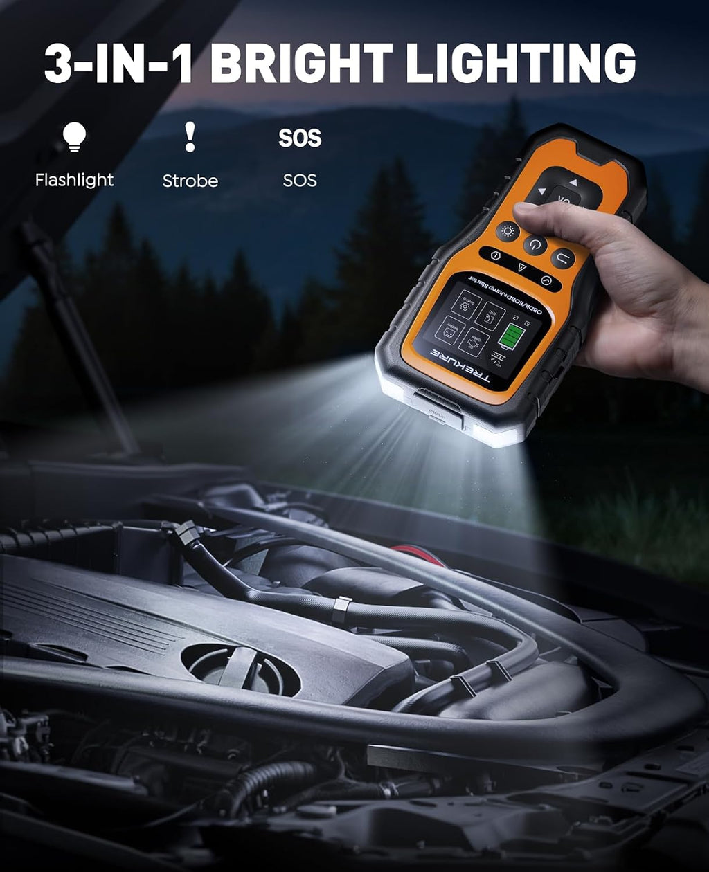 Arrancador de batería de automóvil con escáner OBD2 5000A, arrancad...