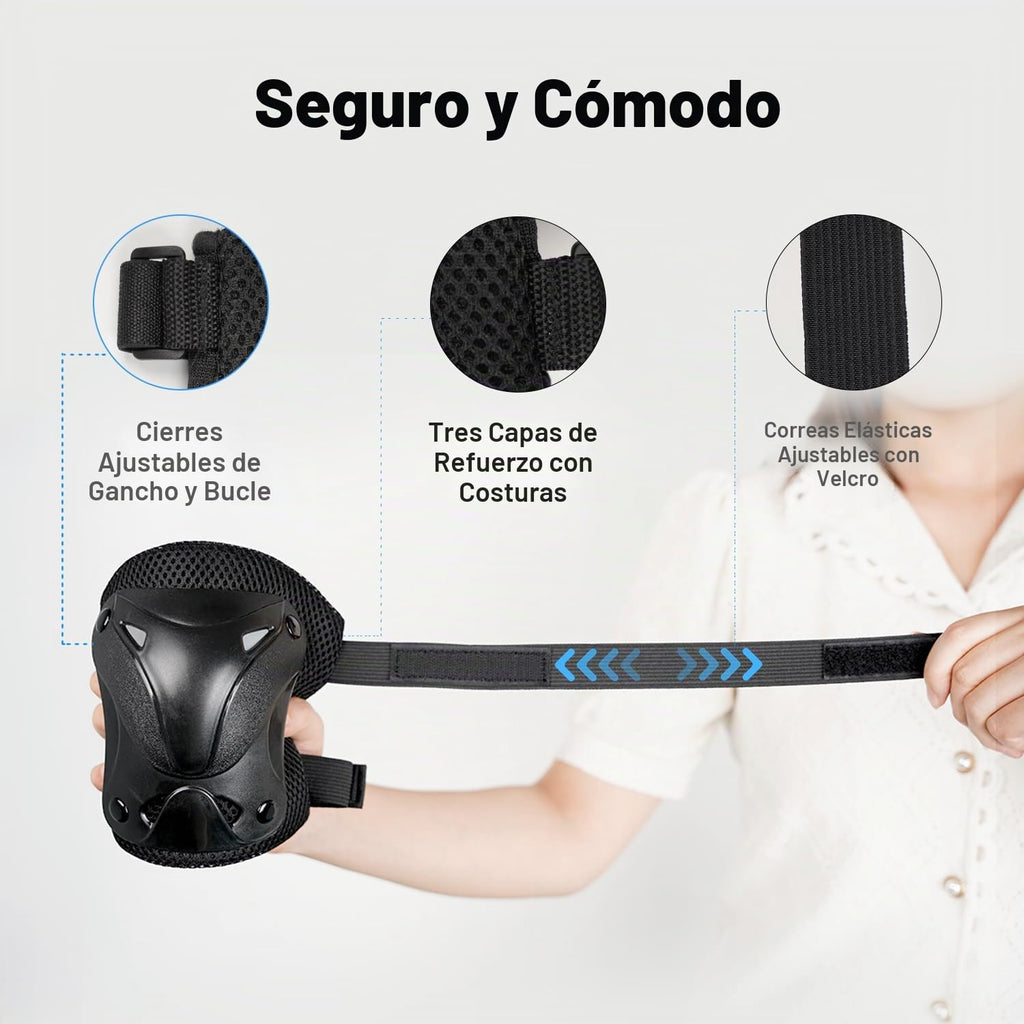 AIDY-PRO Rodilleras y coderas para adultos, rodilleras y coderas pa...