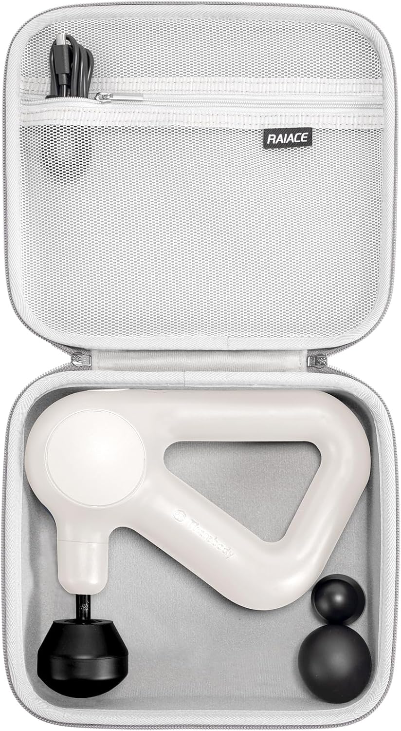 RAIACE Funda para pistola de masaje, funda rígida de almacenamiento...