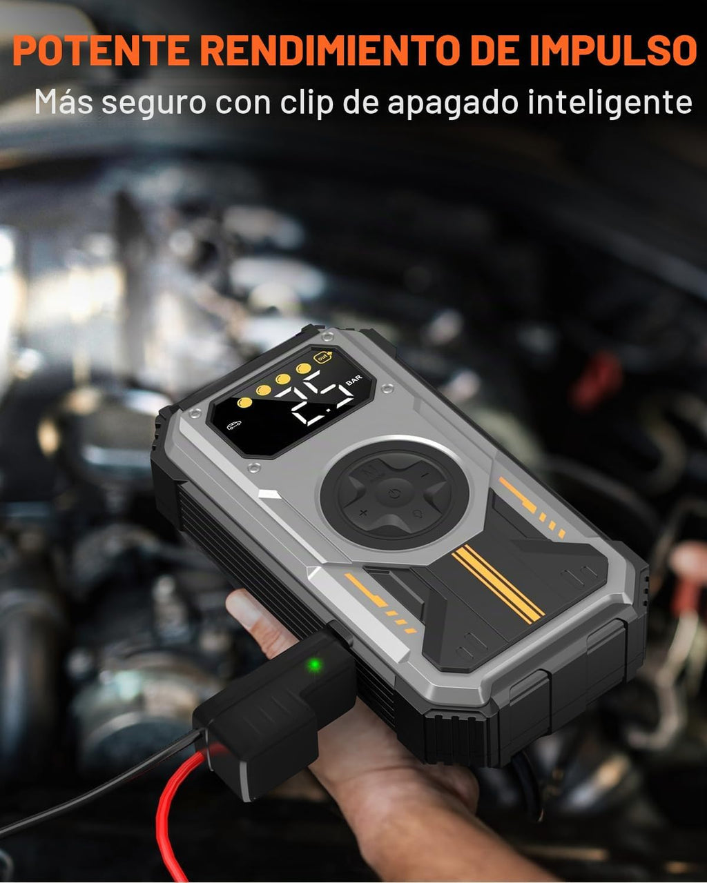 Eigotrav Arrancador de Batería de Coche con Compresor de Aire, Salt...