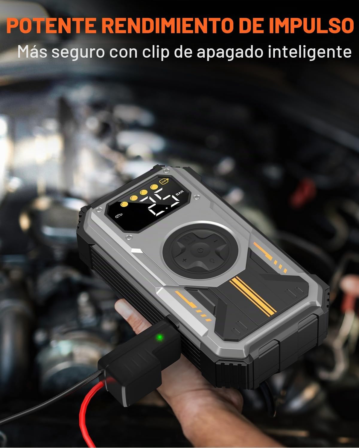 Eigotrav Arrancador de Batería de Coche con Compresor de Aire, Salt...