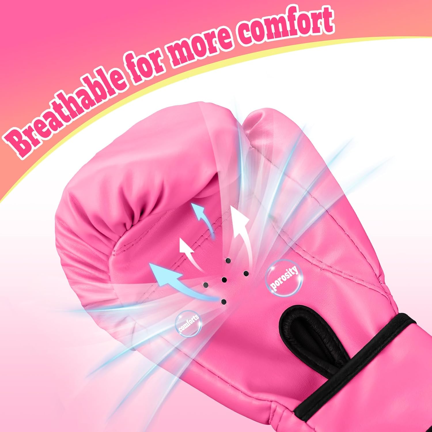 Guantes de boxeo para niños y niñas, guantes de entrenamiento de bo...