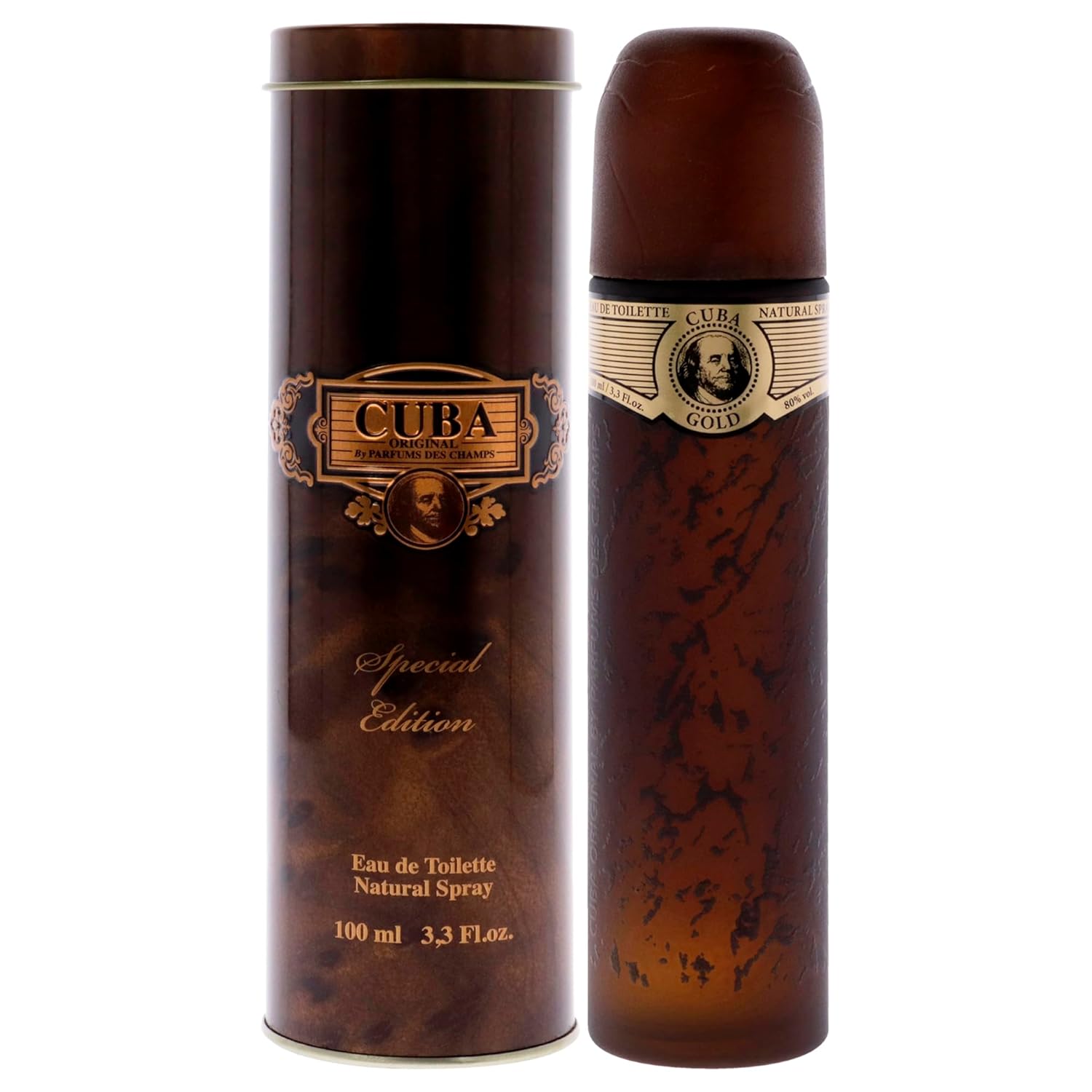 Cuba Gold Sprecial Edition Eau De Toilette Spray para hombre, 3.4 o...