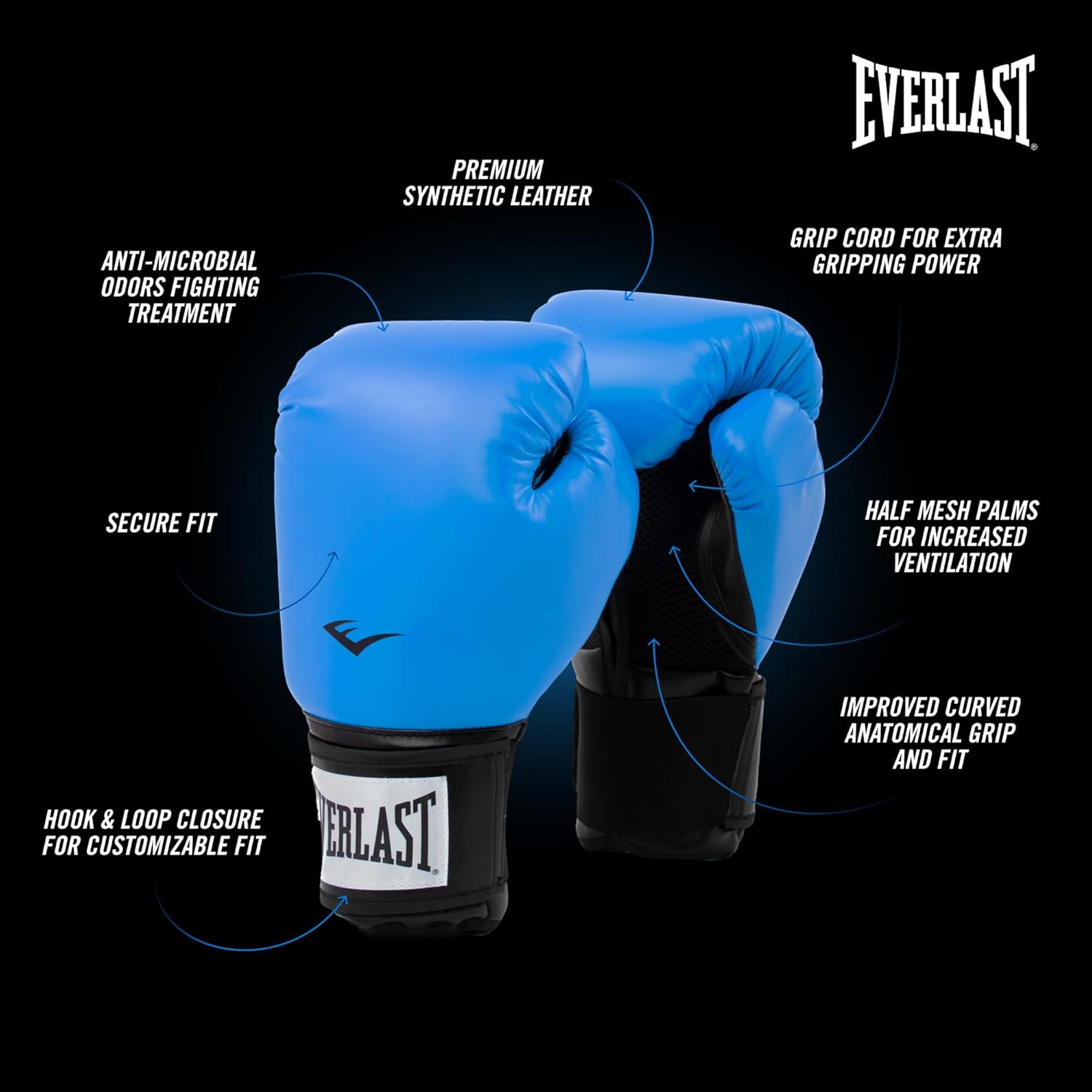 Guantes de boxeo Prostyle 2 16oz BLU