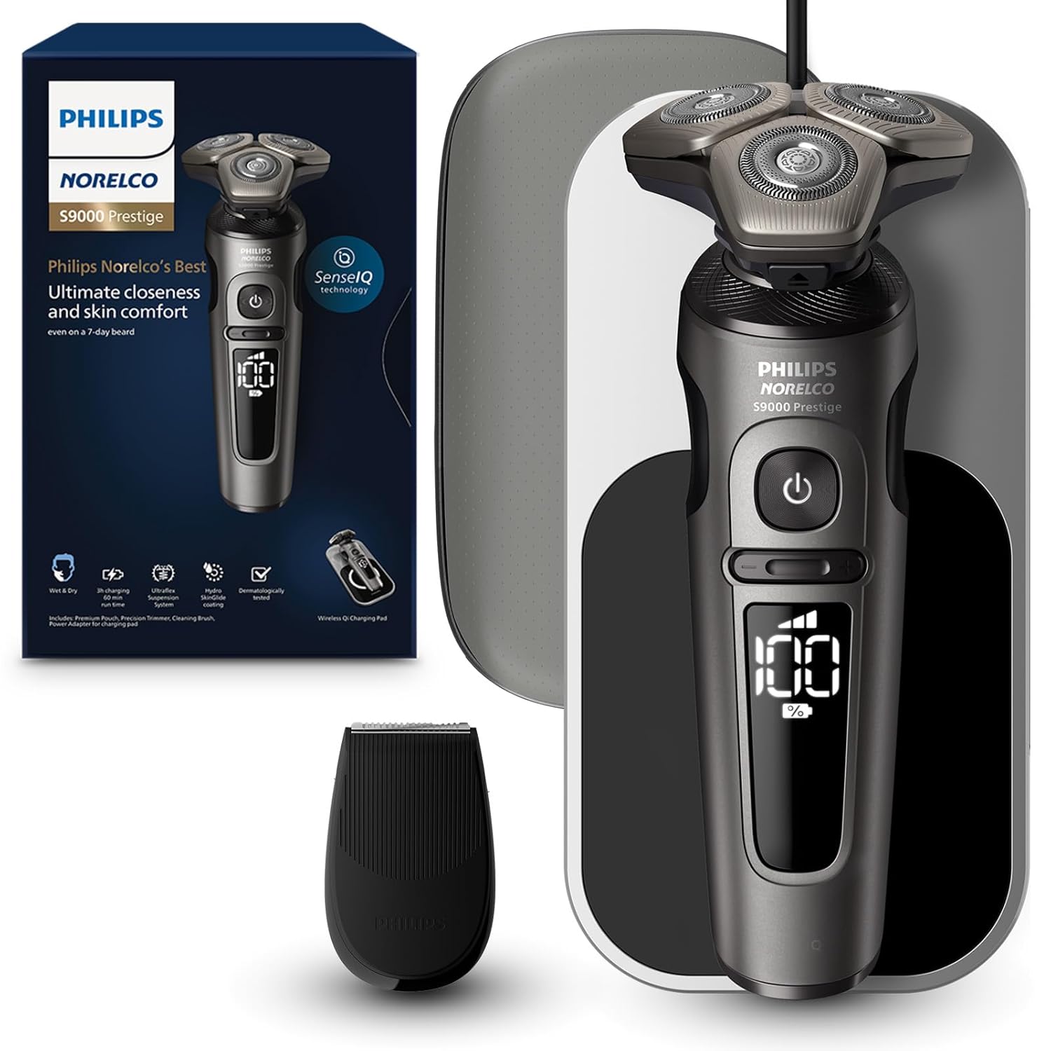 Philips Norelco S9000 Prestige SP9872\/86 - Afeitadora eléctrica co...