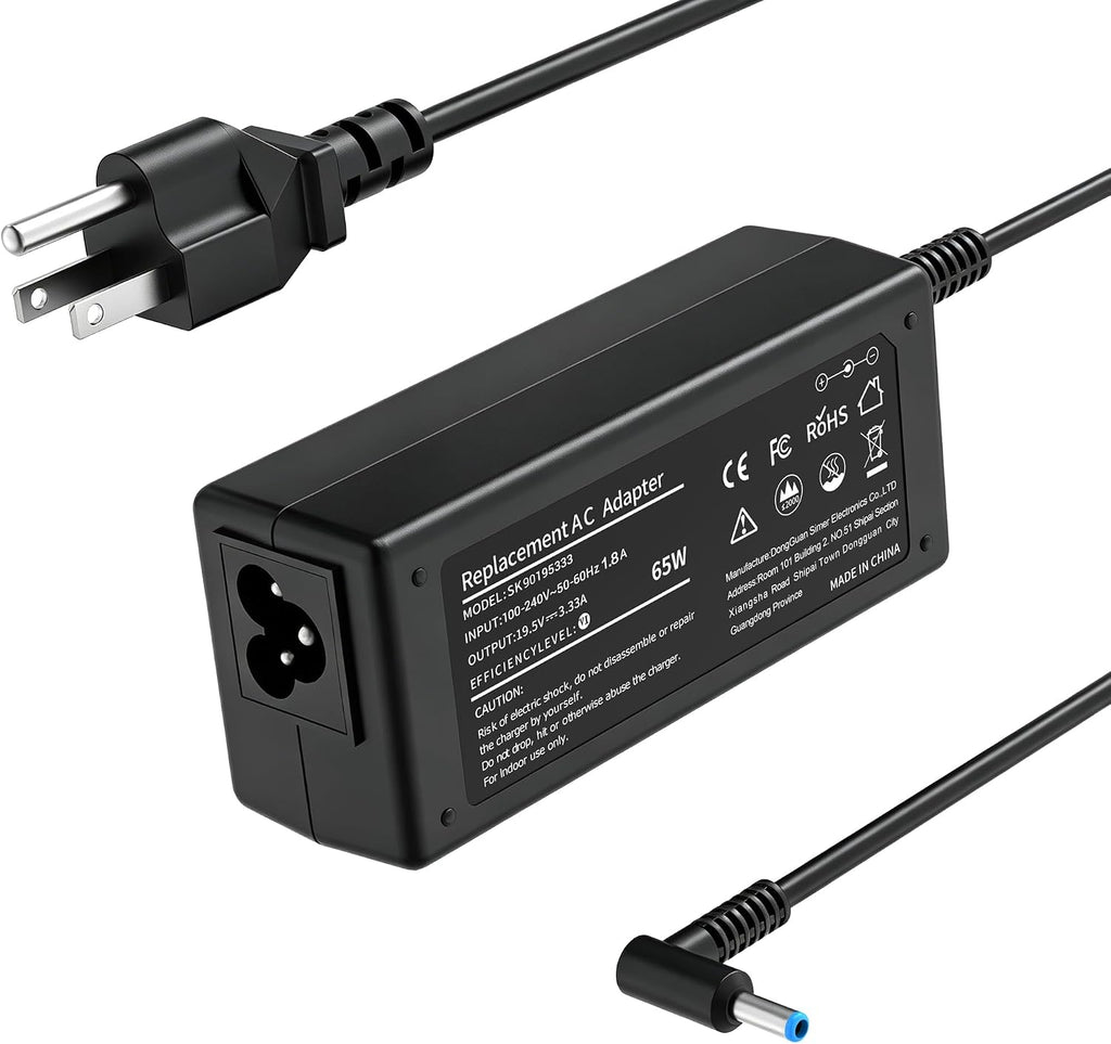 Cargador HP de 65 W, adaptador para portátil HP Pavilion x360 14 15...