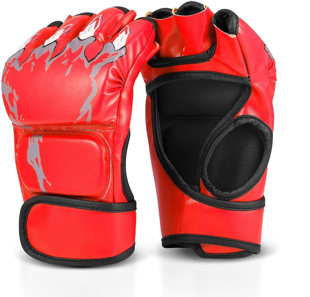 Flexzion, guantes de boxeo con dedos descubiertos - Grappling, MMA,...