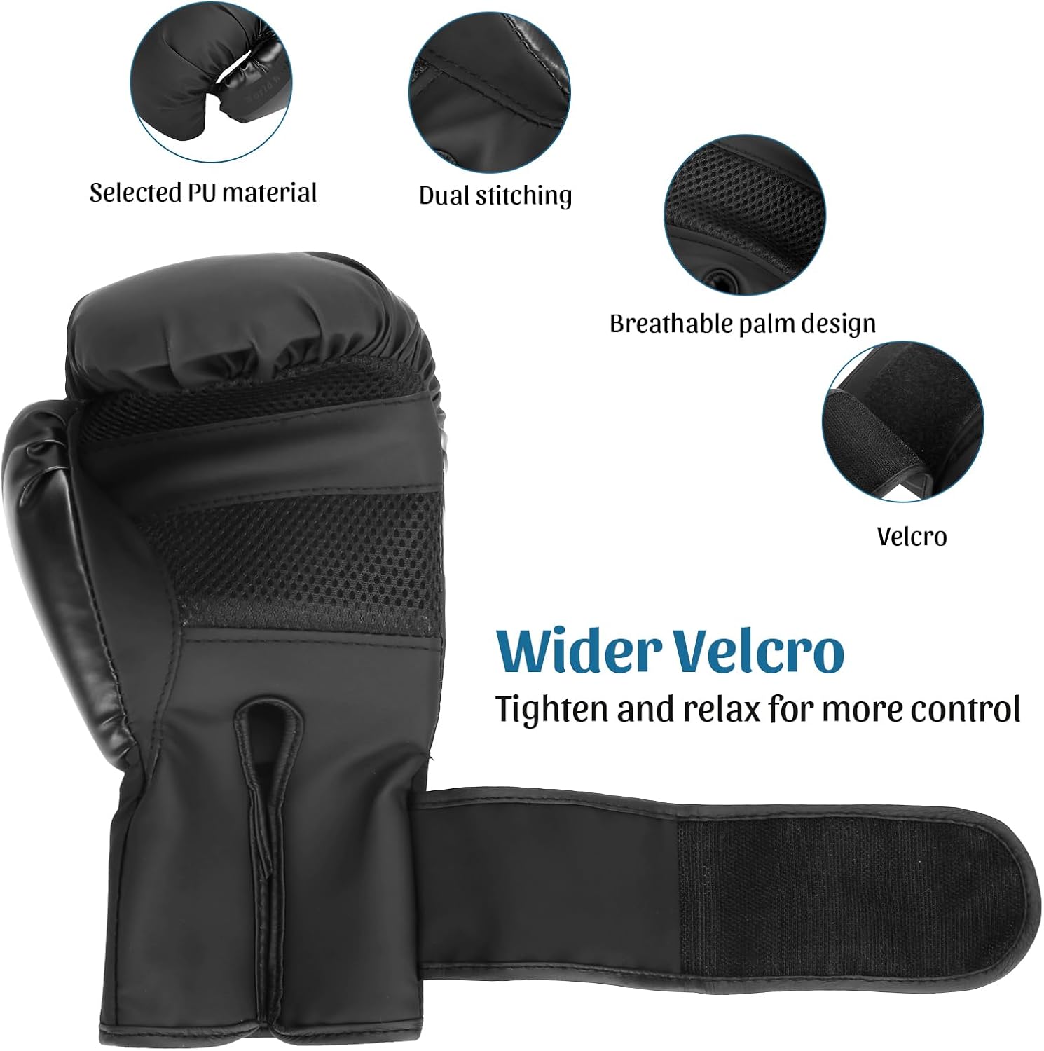 PiscatorZone Guantes de entrenamiento de boxeo Guantes para saco de...