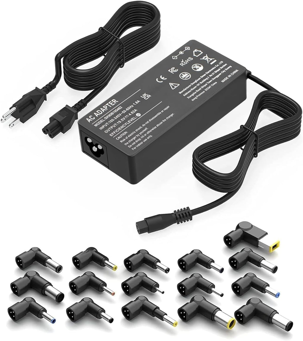 SZGUDULO Adaptador de CA universal de 90 W, cargador para laptop co...