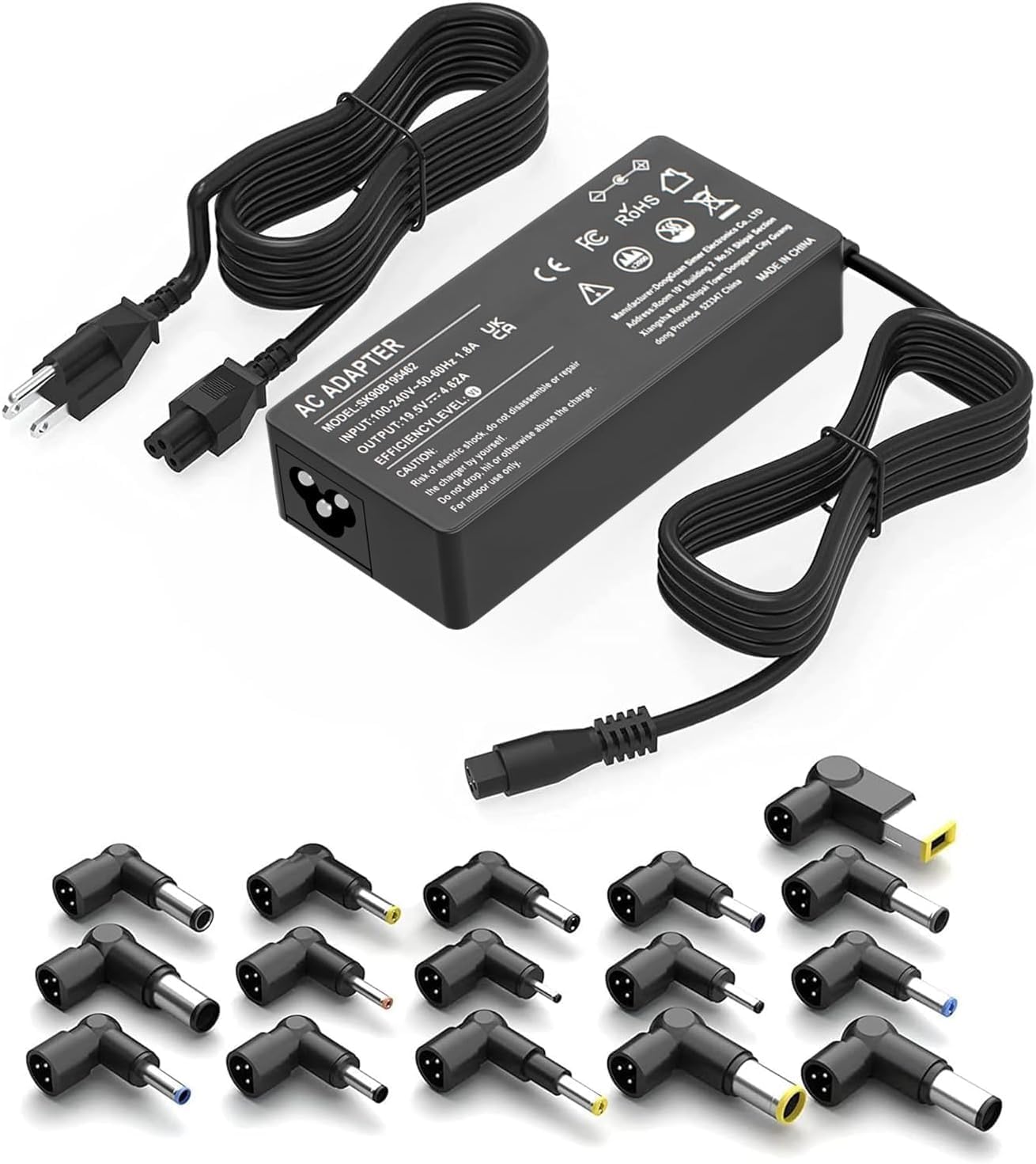 SZGUDULO Adaptador de CA universal de 90 W, cargador para laptop co...
