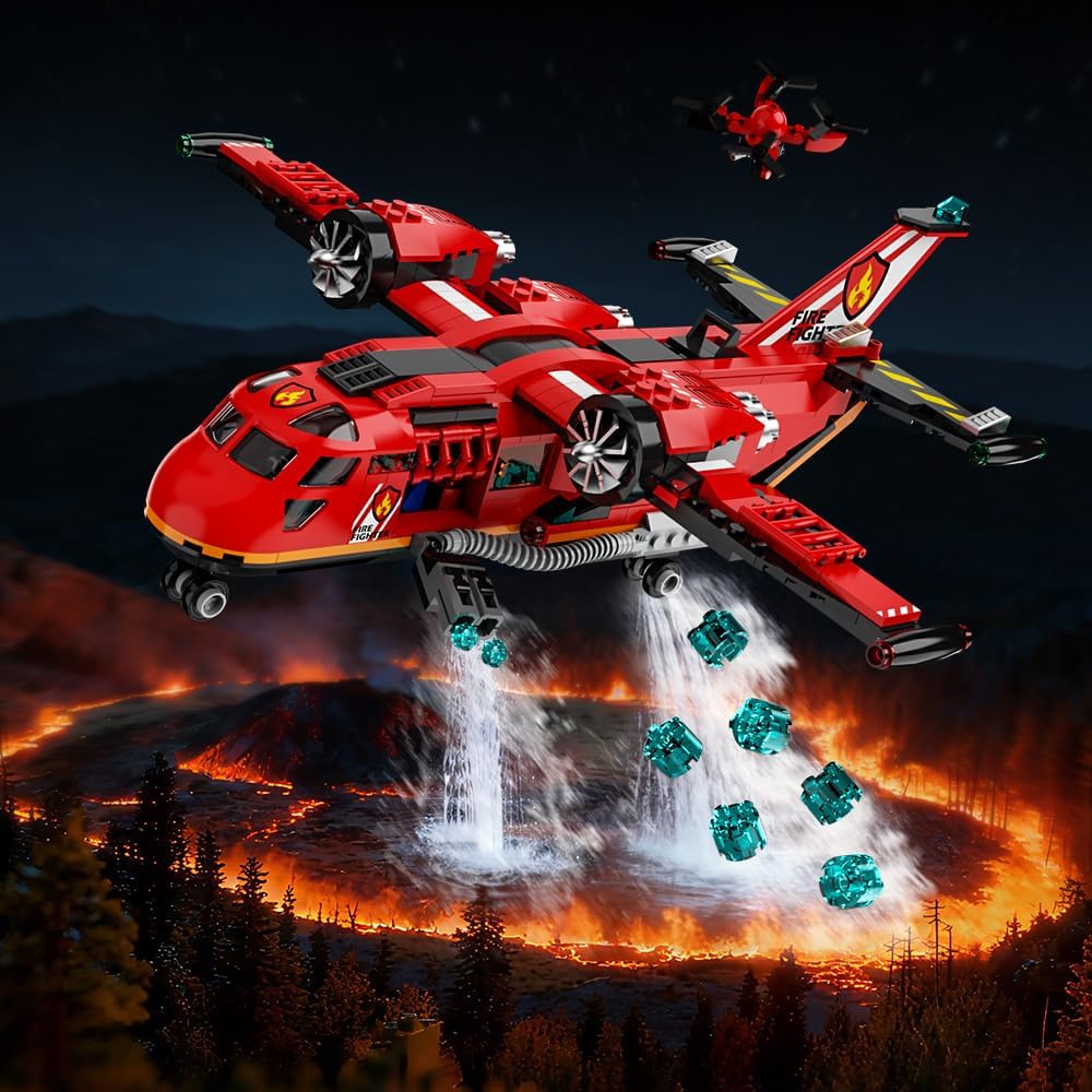 RiceBlock Juegos de Construcción de Avión de Rescate contra Incendi...
