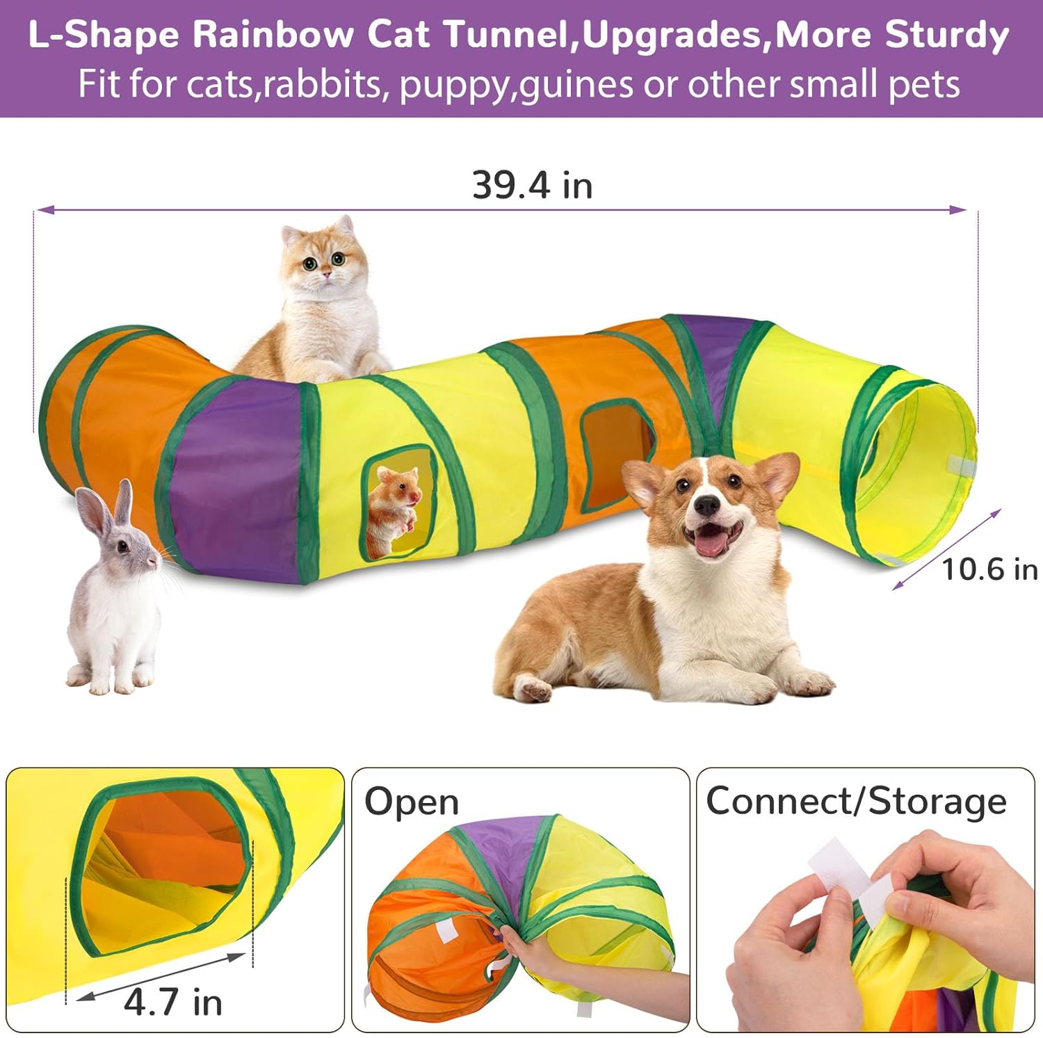Retro Shaw 33 Piezas Juguetes para Gatos con Túneles, Juguetes Inte...