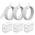 Cargador para iPhone 17 16 15 Pro Max de carga rápida 3 unidades 20...