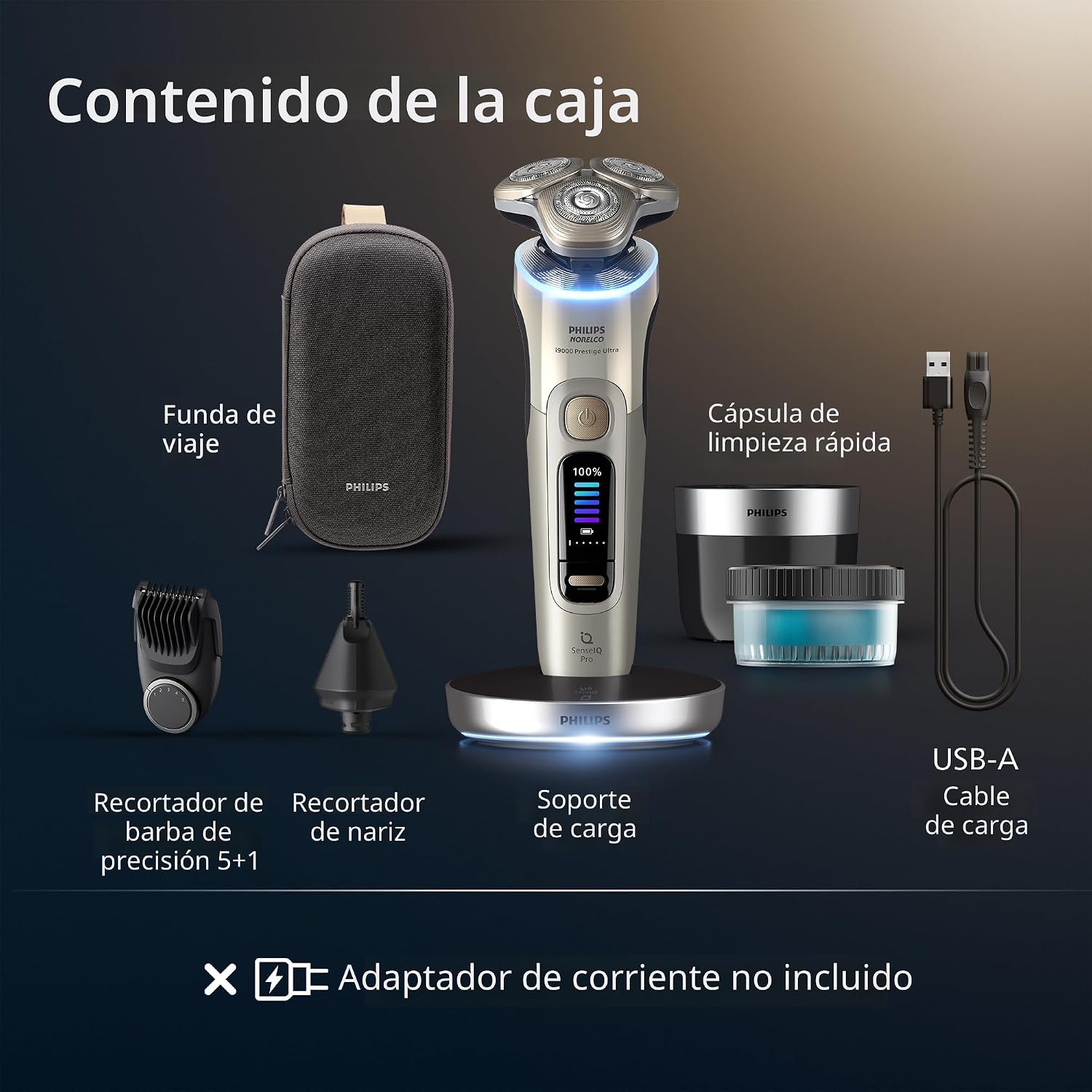 Philips Norelco Shaver i9000 Prestige Ultra, afeitadora eléctrica e...