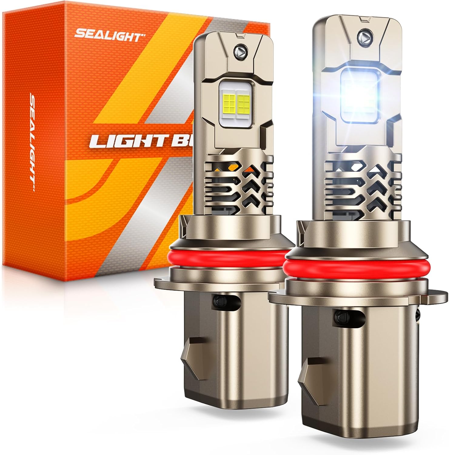 Bombillas LED SEALIGHT 9007, 50,000 lm, 1000% más brillantes, bombi...
