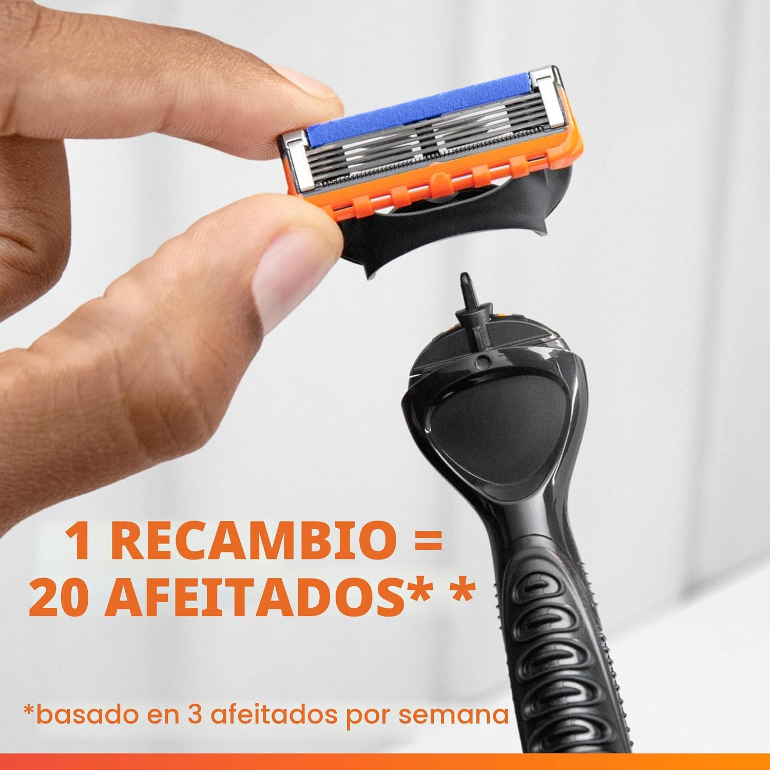Recambios para cuchillas de afeitar manuales para hombres, Gillette...
