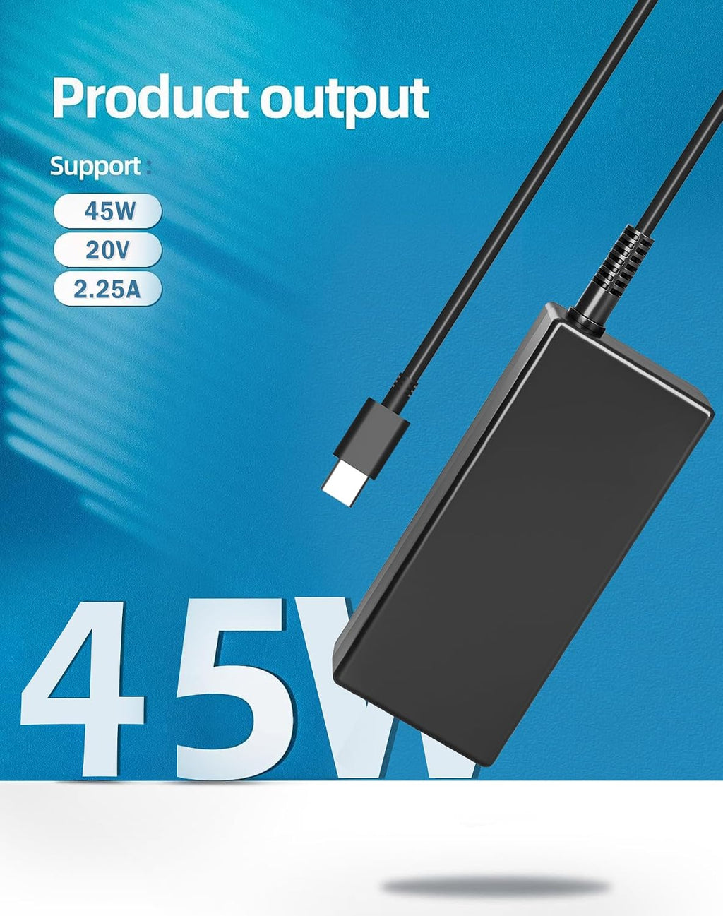 SZGUDULO Cargador de portátil USB C de 45 W para Chromebook X360 14...