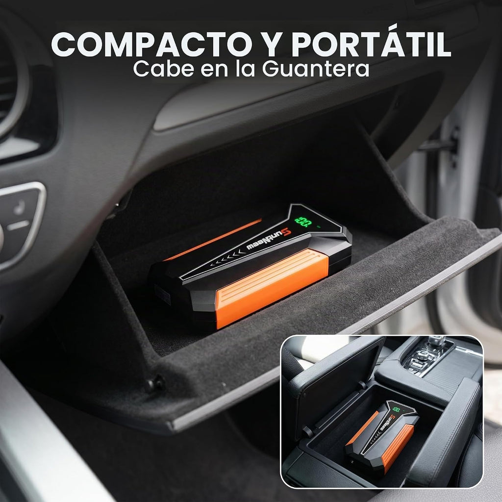 Jump Starter Power Bank de 8000 mAh (hasta 6.5 L de gasolina\/5.0 L...