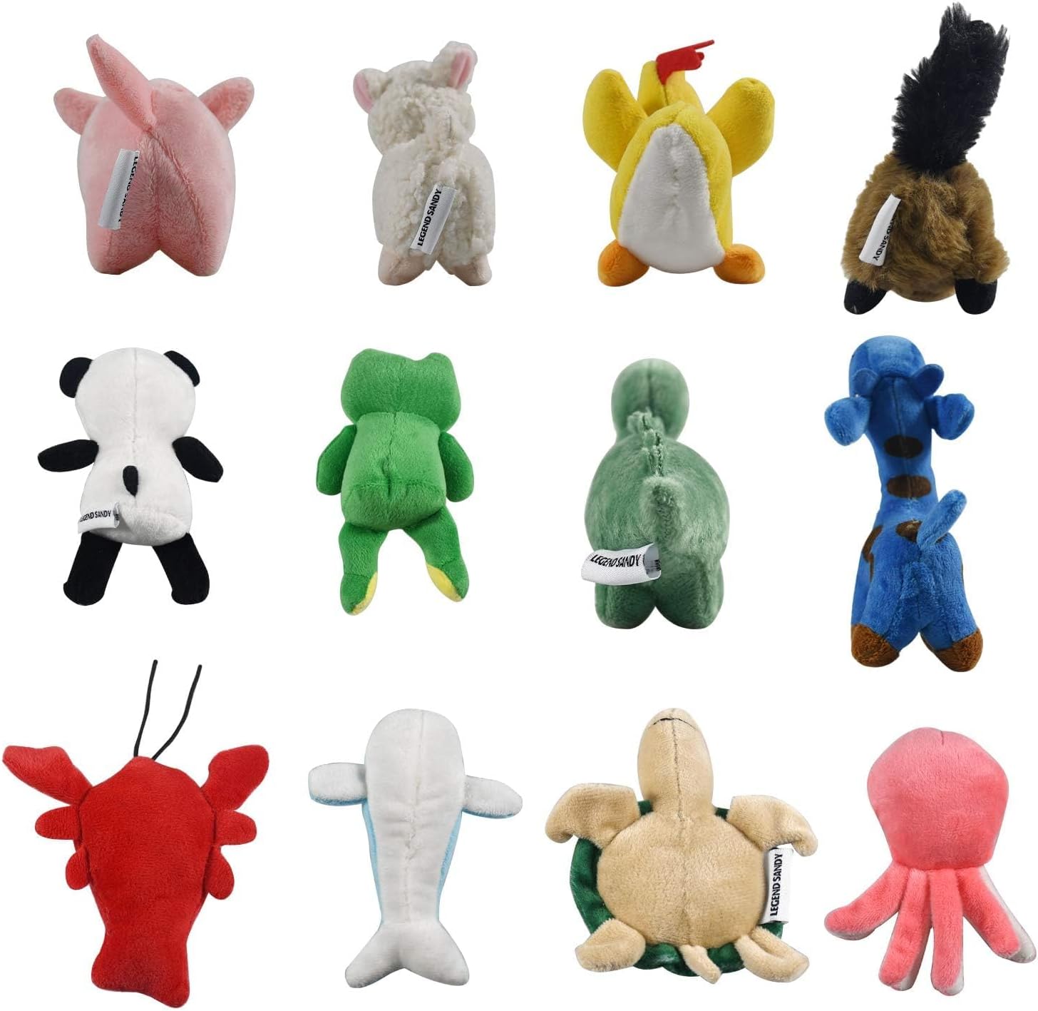 LEGEND SANDY Paquete de juguetes de peluche chirriantes para cachor...