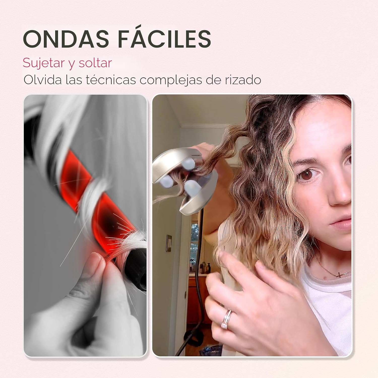 Rizador de Cabello Ondulador TYMO ROVY - Varita Rizador de Ondas de...