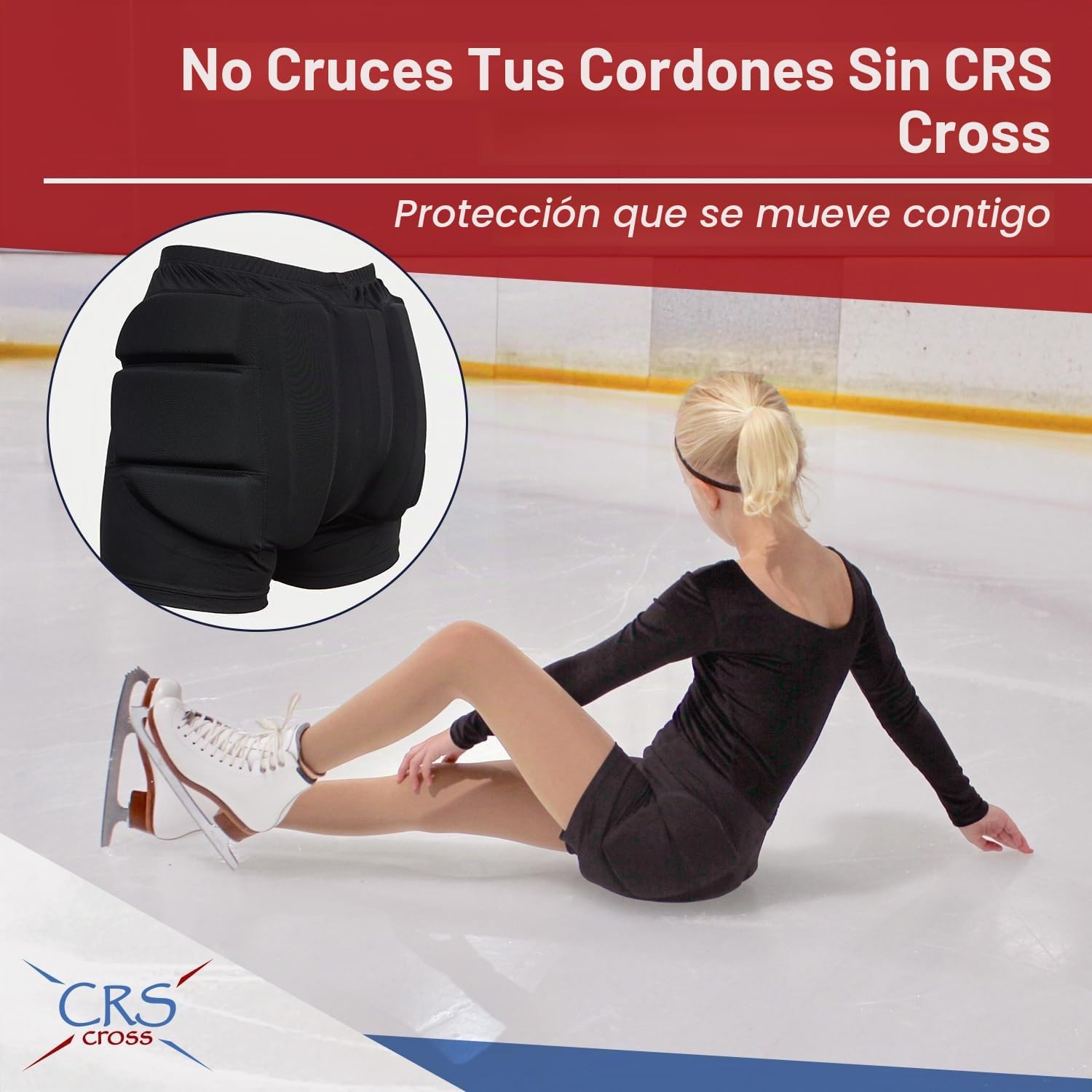 CRS Cross Padded Figure Skating Shorts. Crash Pad Pants for Hip \/...