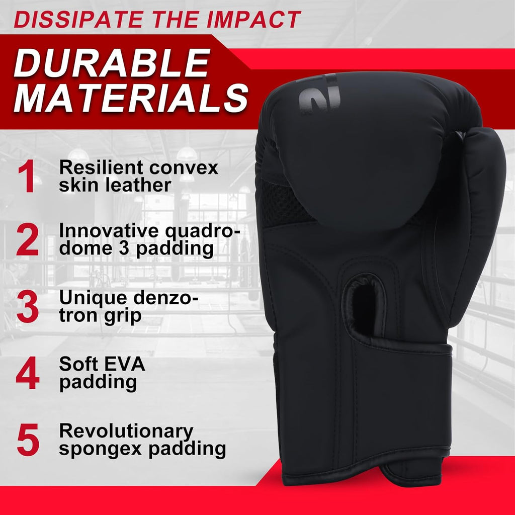 Valchiria Guantes de boxeo para hombres y mujeres, guantes de entre...