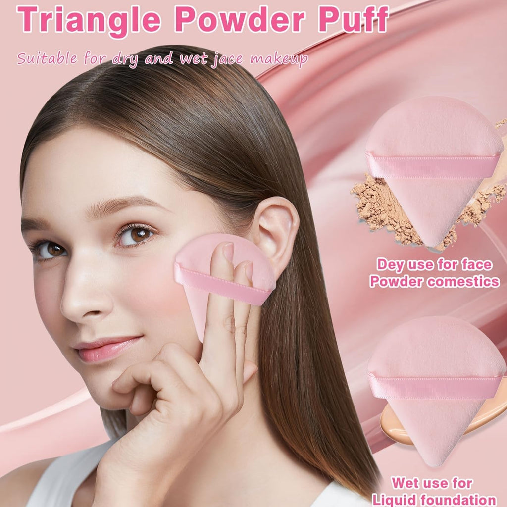 HGHDBT Juego de 46 brochas de maquillaje rosa, kit de maquillaje pr...