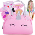 Kit de maquillaje de simulación para niñas pequeñas con bolso de un...