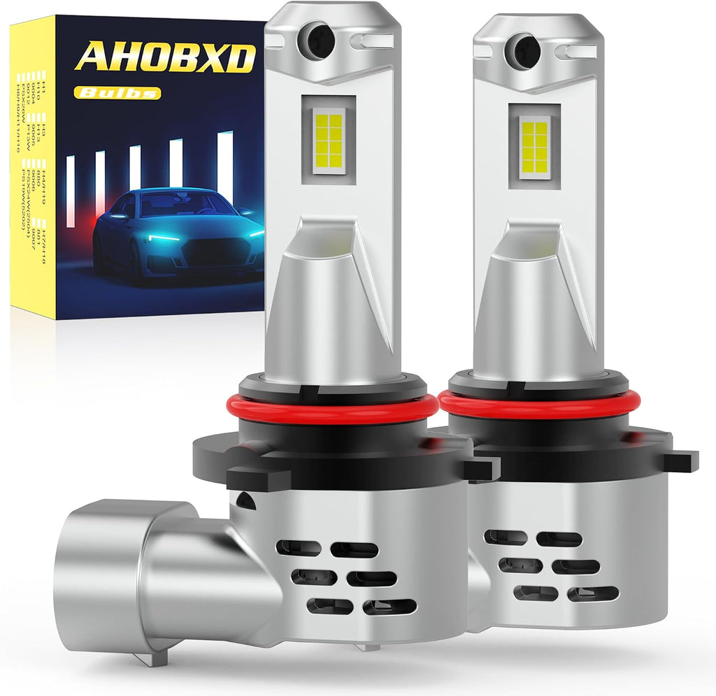 AHOBXD Bombilla 9005, 6500K Blanco con Ventilador de Refrigeración...