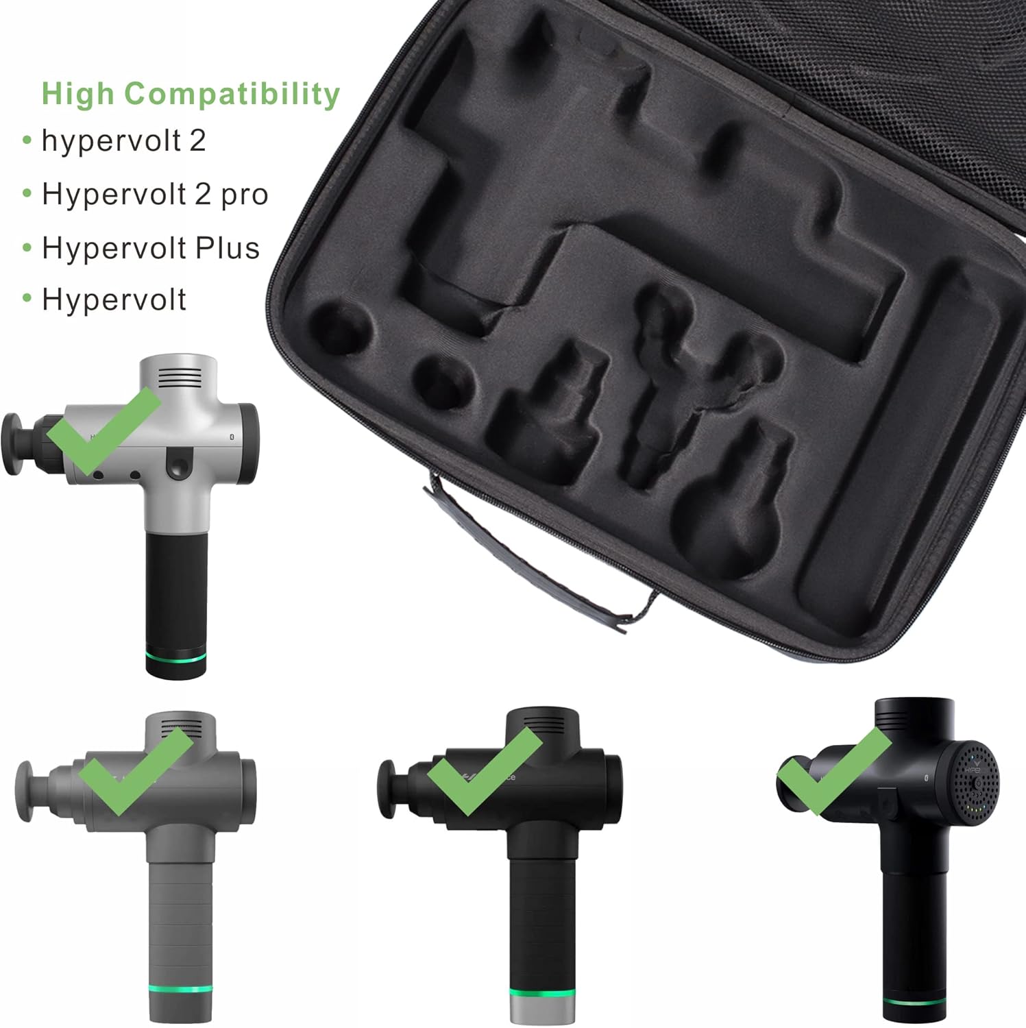Estuche de transporte BUBM compatible con Hypervolt 2 Pro, organiza...