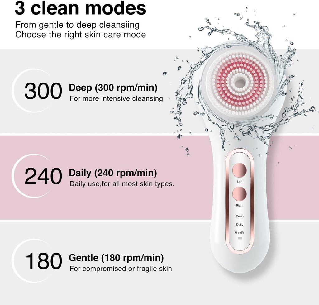 UMICKOO Exfoliante facial, cepillo de limpieza facial recargable co...