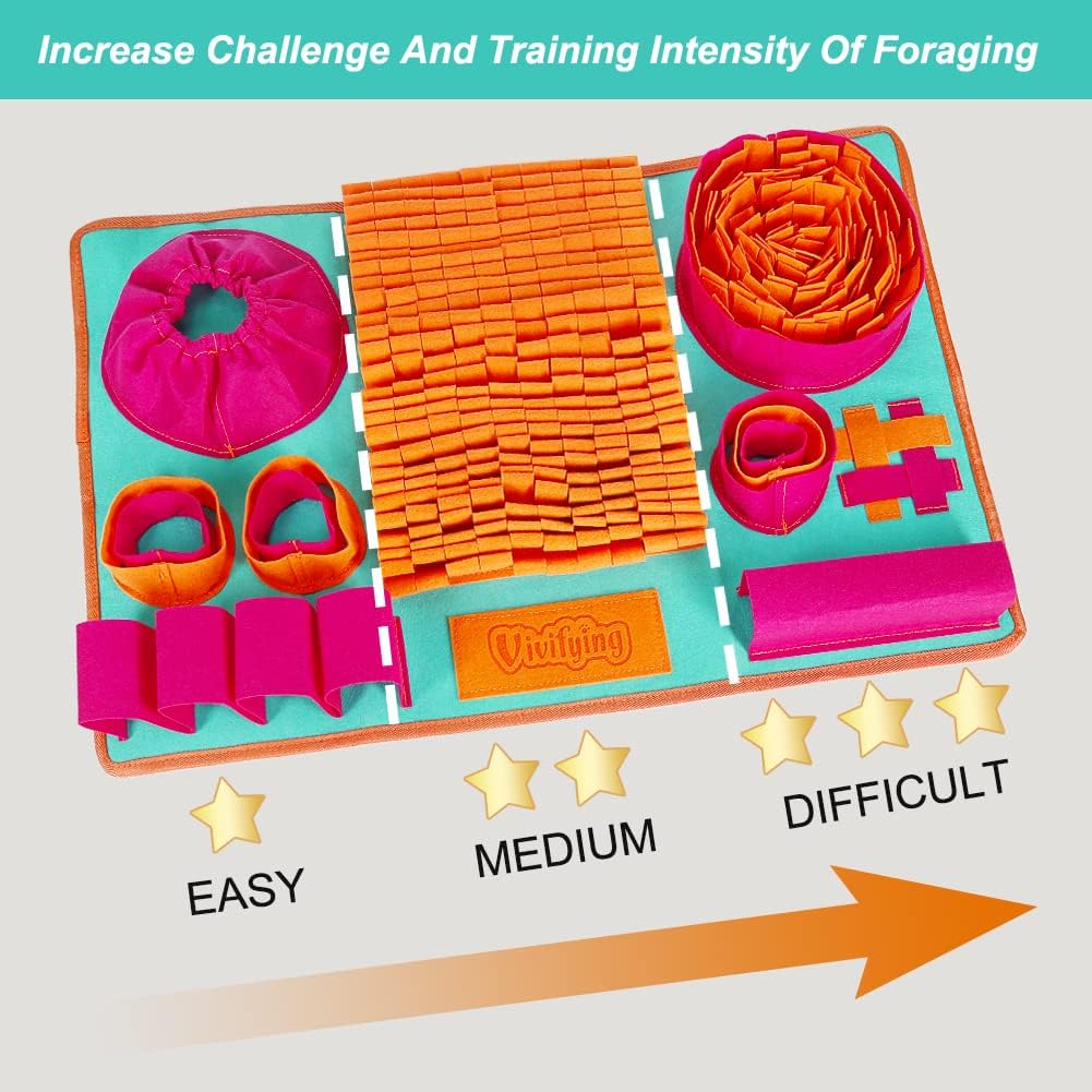 Vivifying Alfombra Olfativa para Perros, Juguetes Interactivos de E...