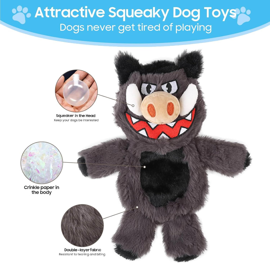 Bzonsmart Paquete de 5 Juguetes Chirriantes para Perros. Juguetes d...