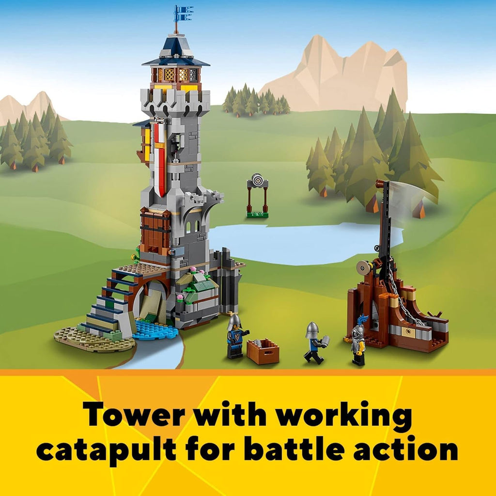 LEGO Creator 3 en 1 - Juguete de castillo medieval que se transform...