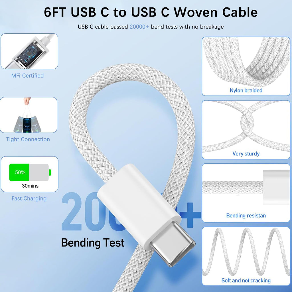 Cargador rápido para iPad, paquete de 2 unidades de 20 W, bloque de...