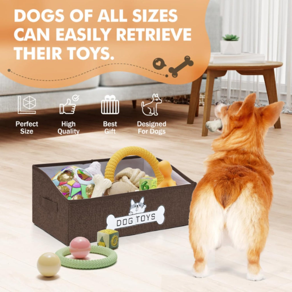 Cesta de juguetes para perros Mutiearo, especialmente diseñada para...
