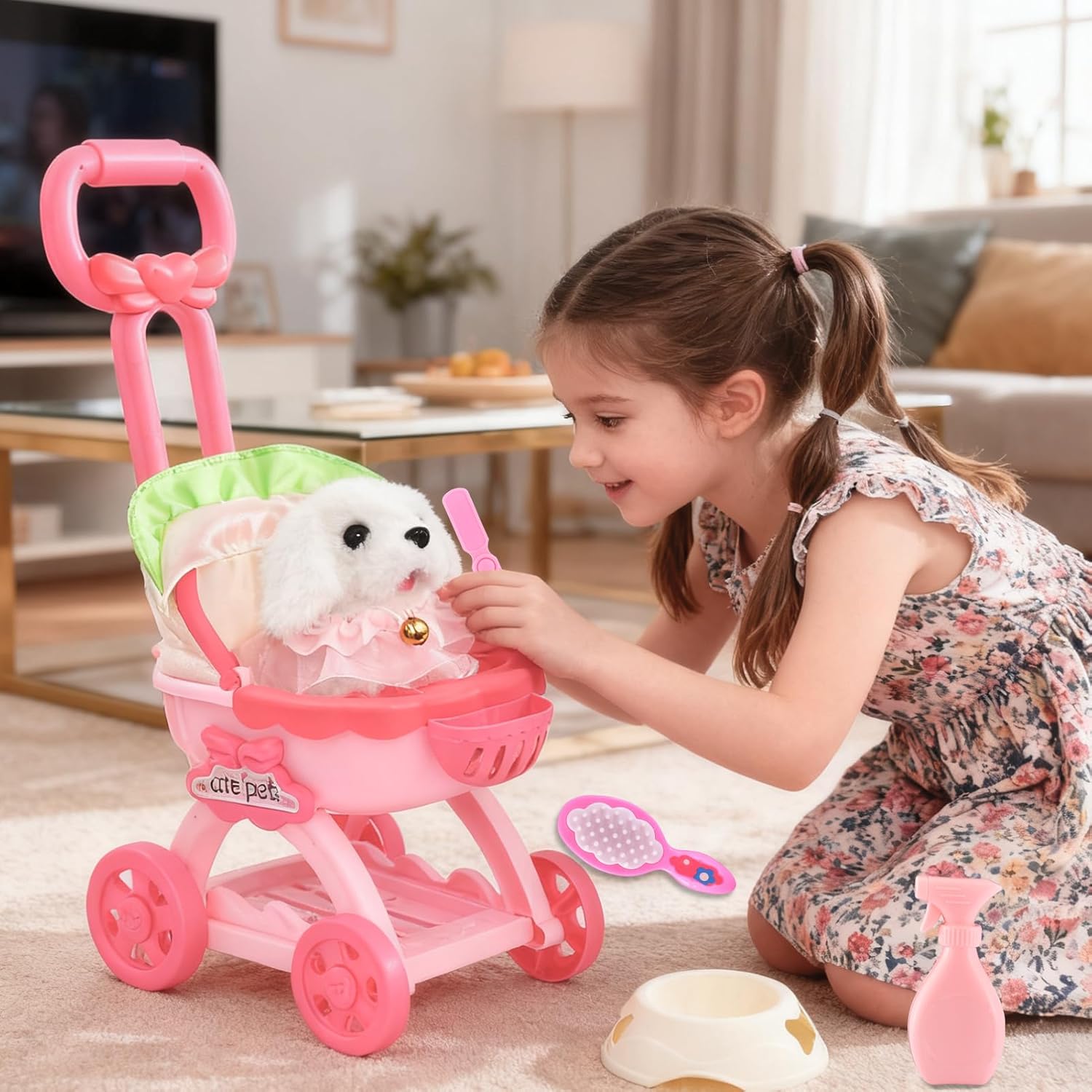Volmop 14 piezas juguetes para perros para niños, cachorro de peluc...