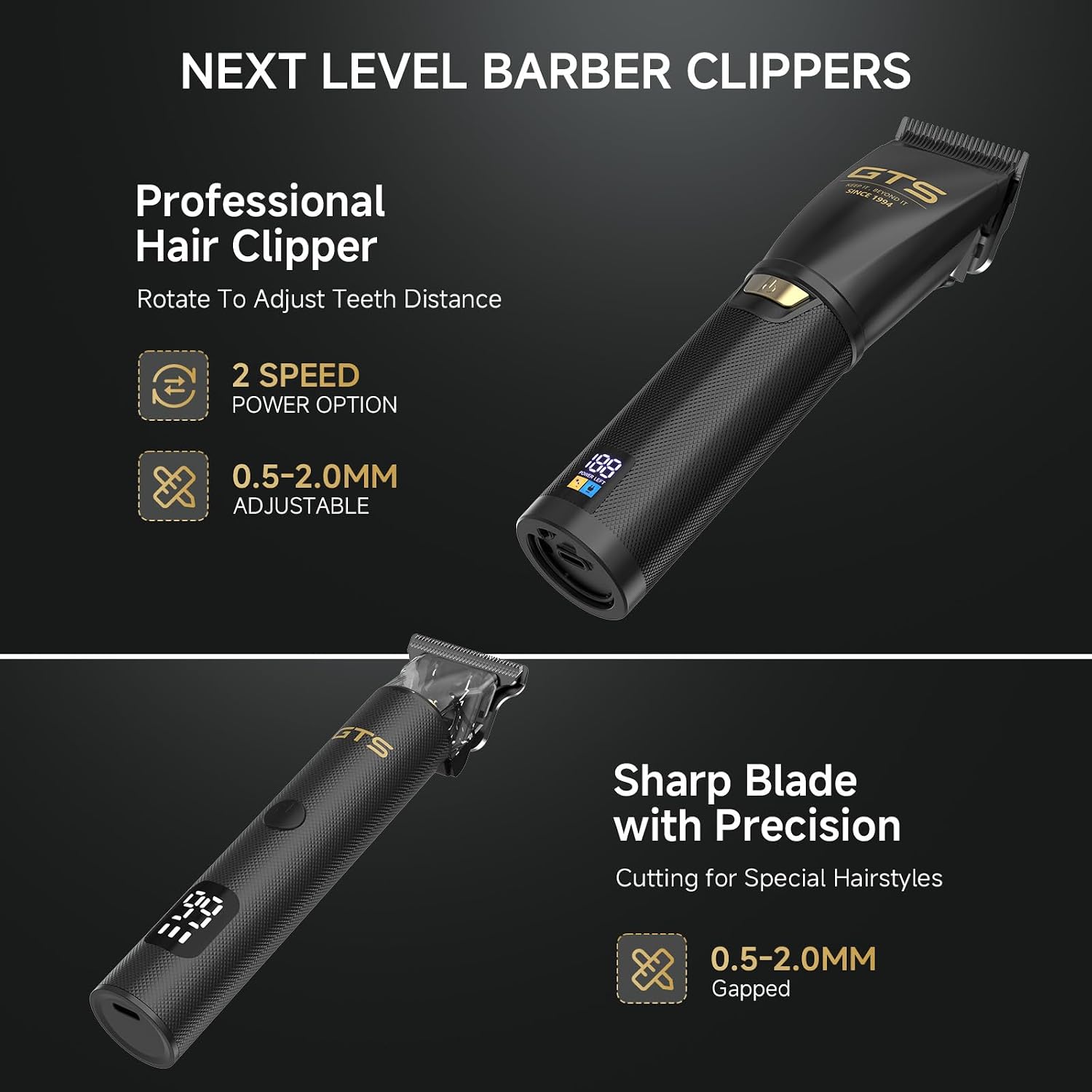 GTS Cortadoras de pelo para hombres profesionales, kits y sets de c...