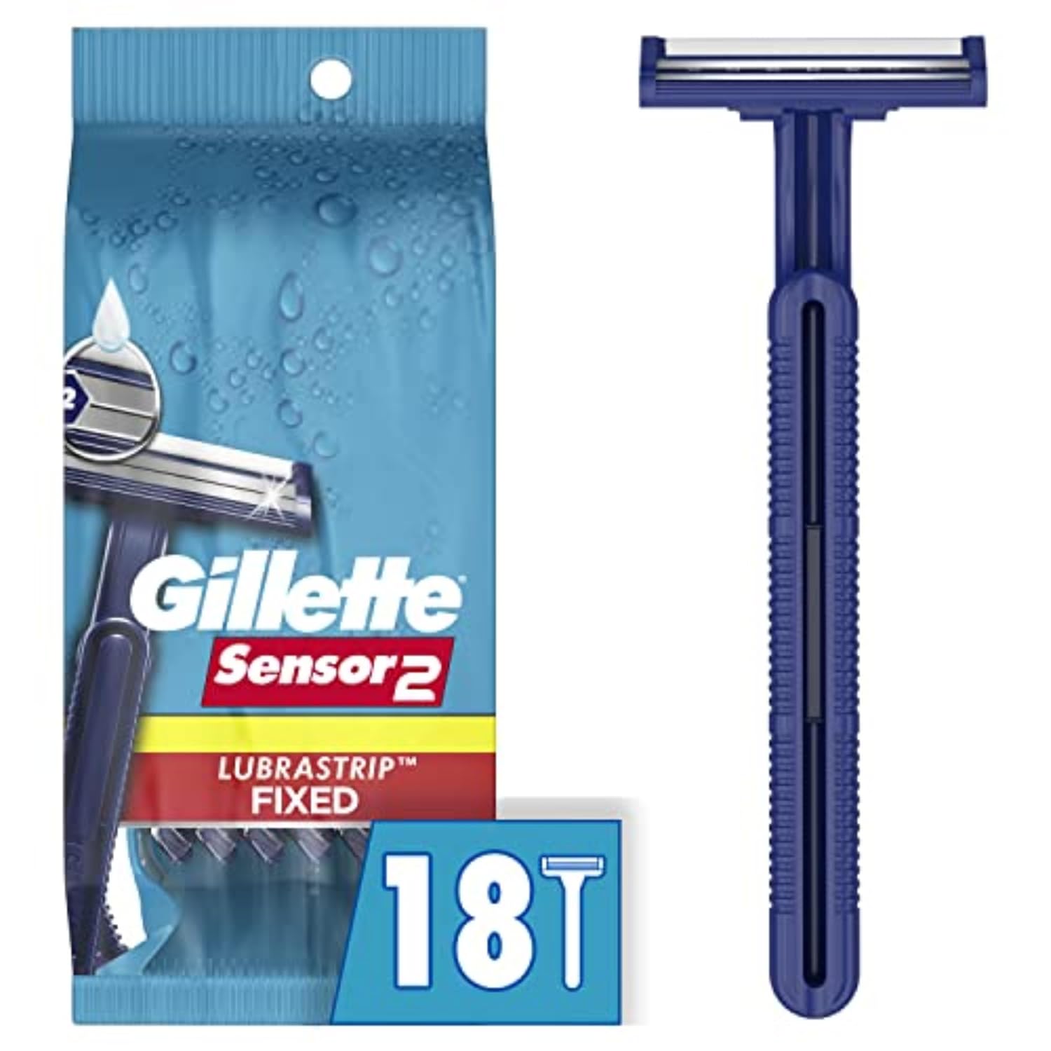 Gillette Sensor2 - Maquinillas de afeitar desechables para hombres,...
