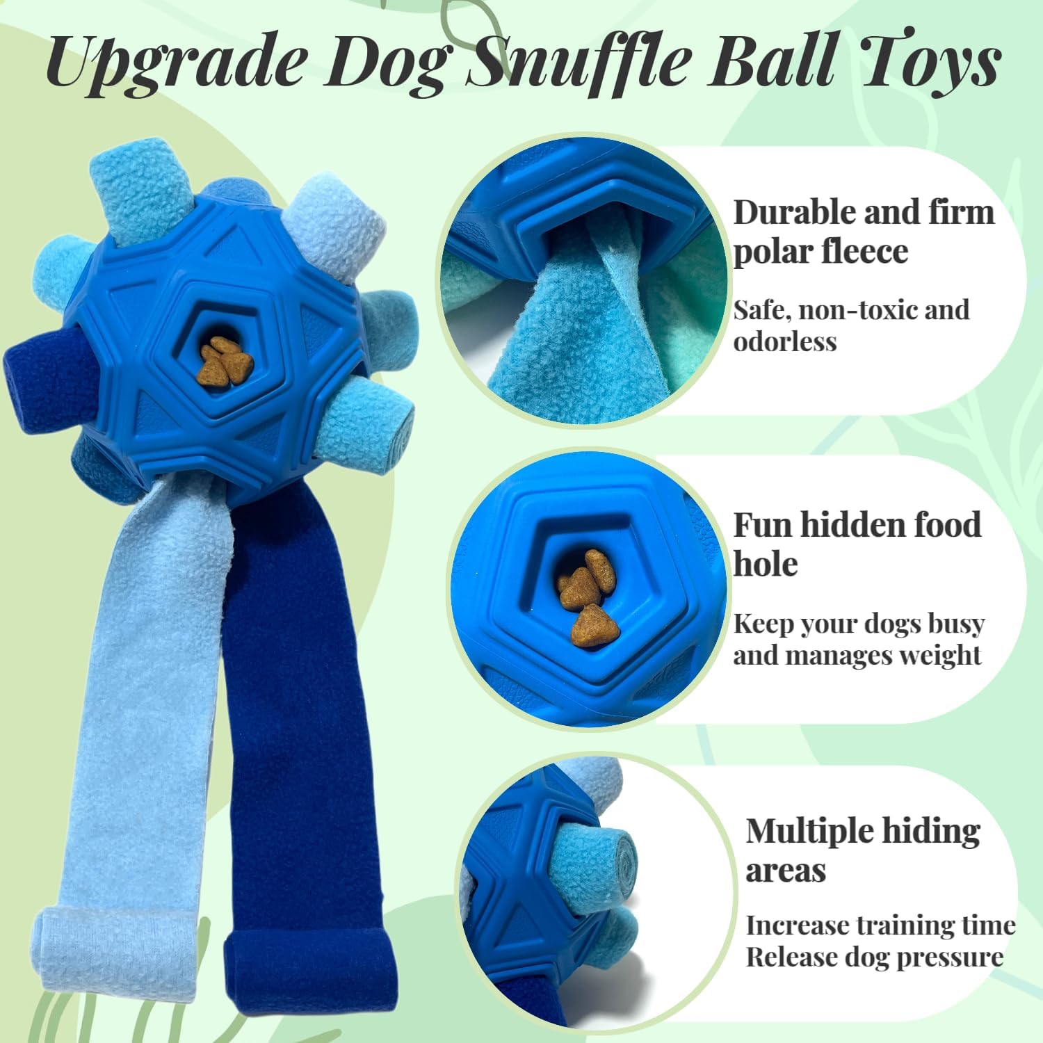 CIIVURR Pelota de olfateo para perros, bola de actualización irromp...