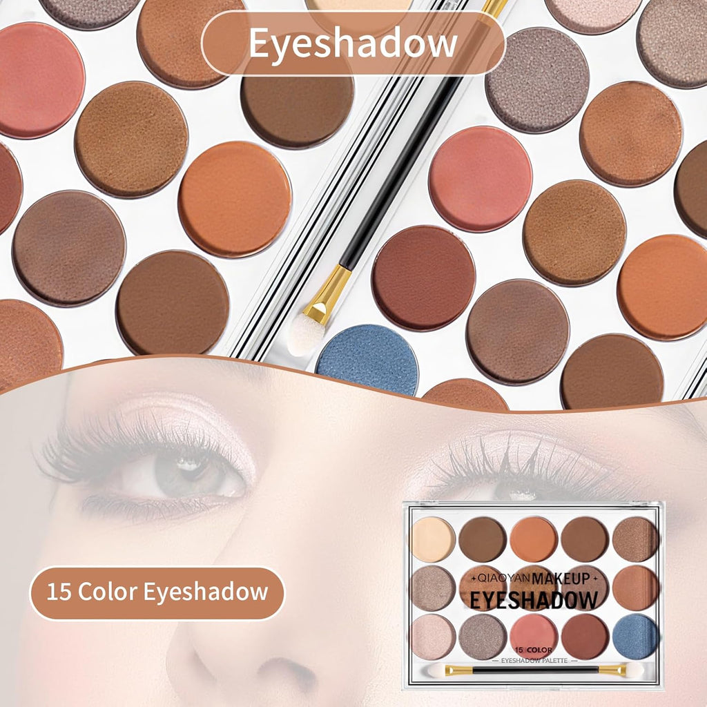 Kit completo de maquillaje de 34 piezas todo en uno para mujeres, i...