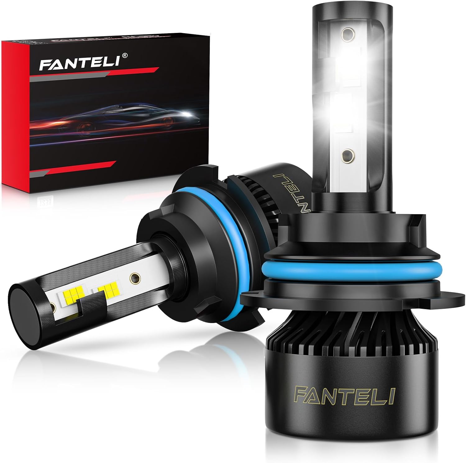 FANTELI Bombillas 6500K blanco frío 40000LM 900% brillo, tamaño 1:1...