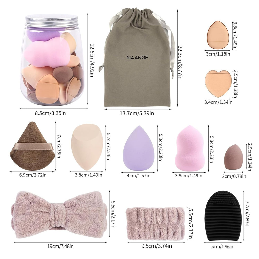 MAANGE Juego de 51 brochas de maquillaje, juego de herramientas de...